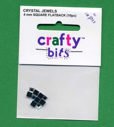 Crystal Jewels - Squares 4mm Flatback x 10